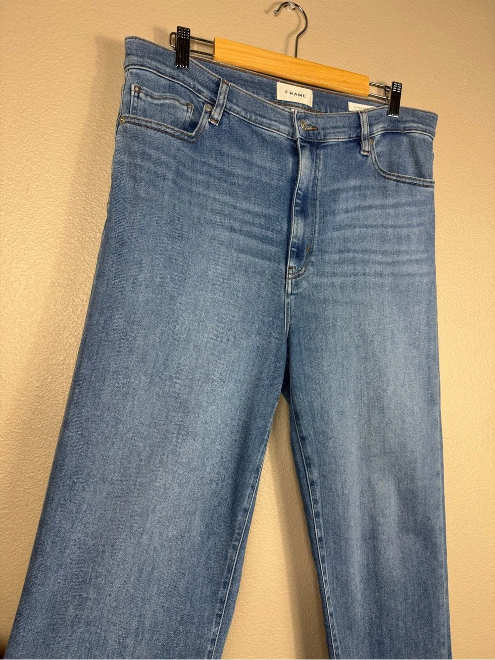 Frame Le Sleek Straight Jeans High Rise Straight Leg Denim EUC E - Picture 4 of 10